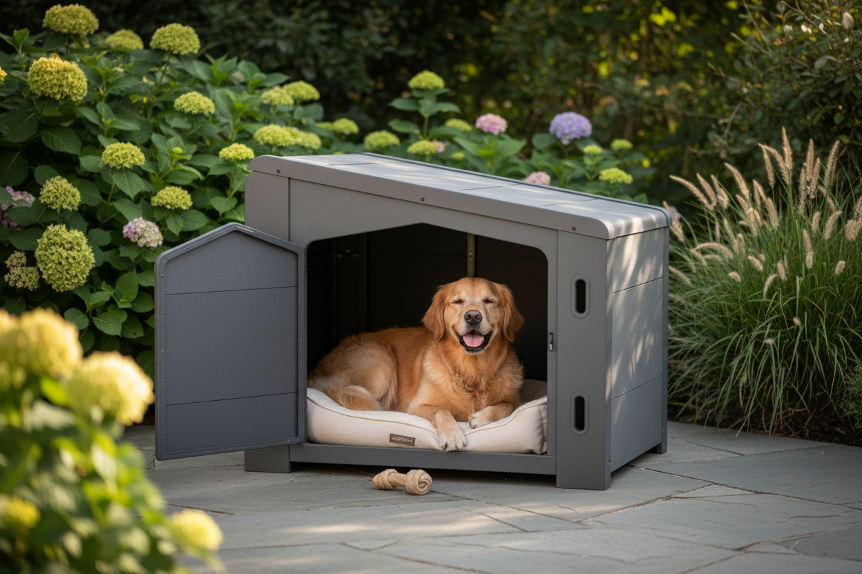 Cuccia per cani outdoor - modello resistente alle intemperie


