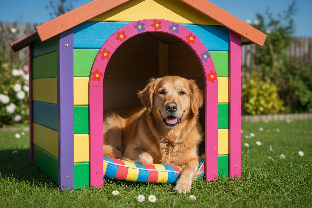 
Cuccia per cani da esterno - design resistente
